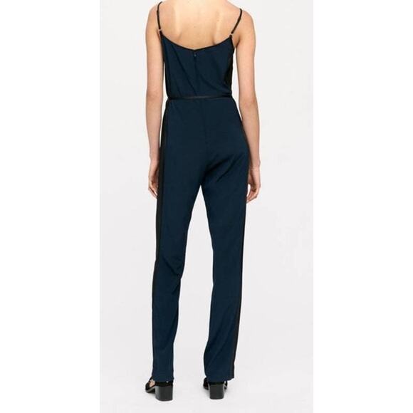 Rag & Bone Rosa Silky Jumpsuit 4 NWT Navy/Black Spaghetti Strap Summer Wedding - Picture 2 of 7